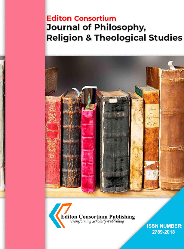 Editon Consortium Journal of Philosophy, Religion and Theological Studies